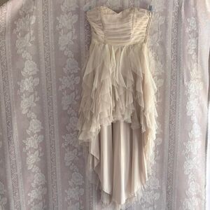 Teeze Me Women's Cream Formal Dress